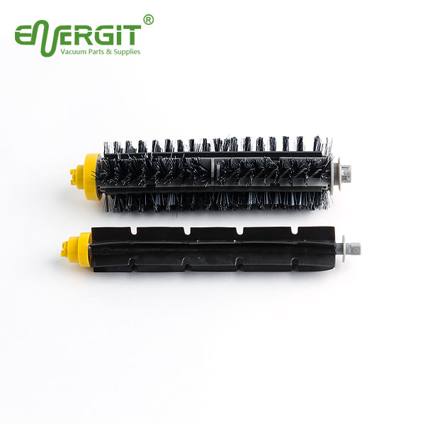 Replacement roller brush set (bristle brush and flexible beater brush) for iRobot 600 700 series cleaners